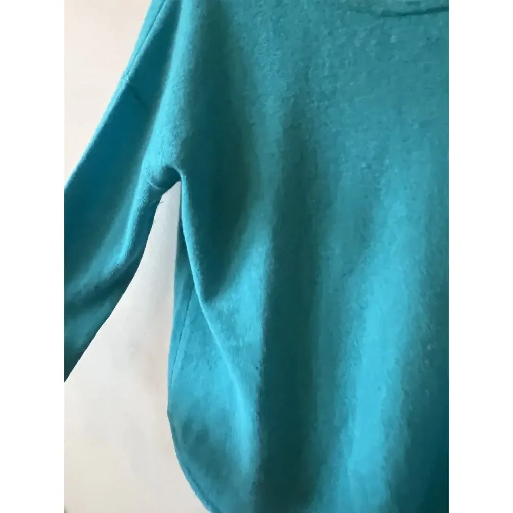Premise Cashmere Sweater Split Back Ladies Small Blue